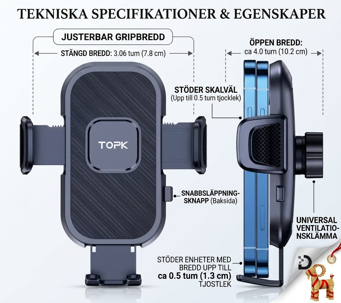 Mobilhållare för Bil – Gravity Automatisk