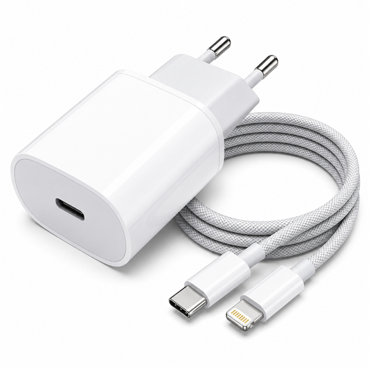 iPhone Laddare 35W Snabbladdare med Flätad Lightning-kabel