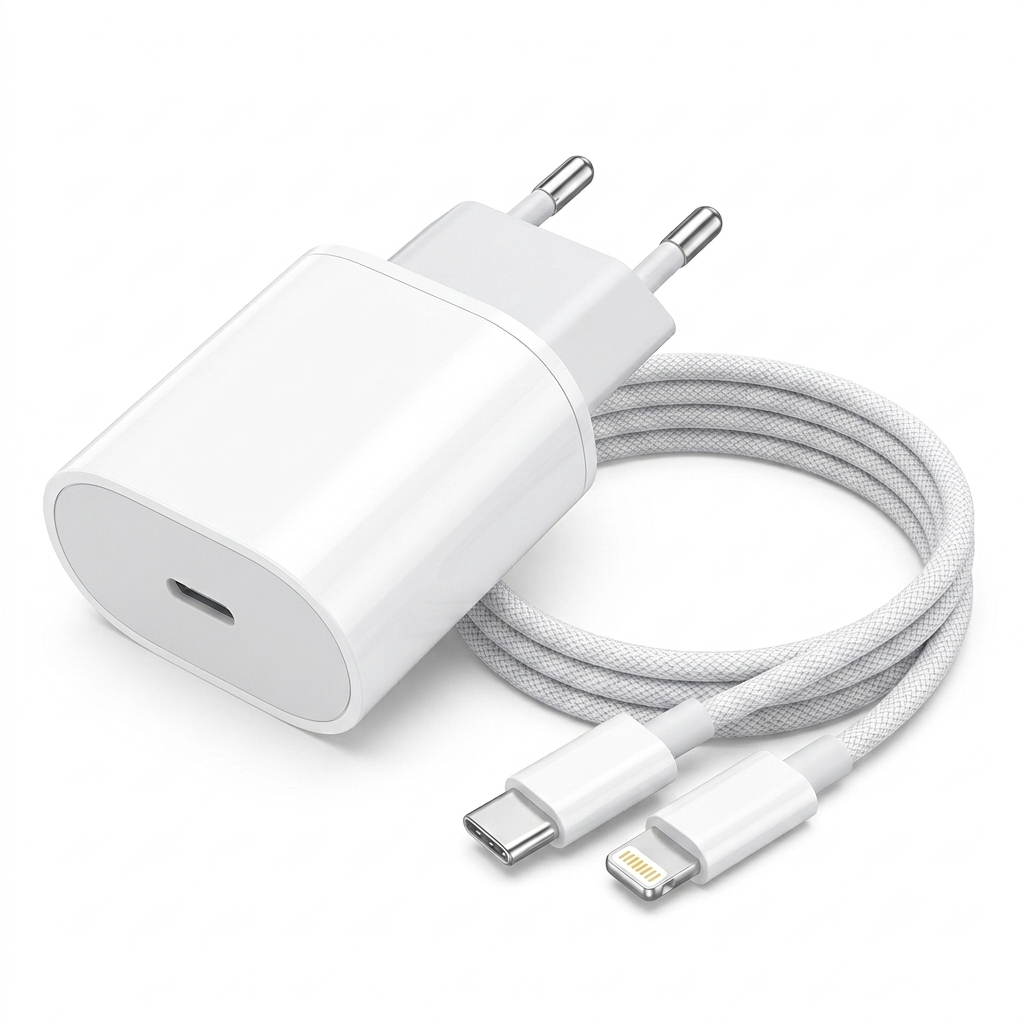 iPhone Laddare 35W Snabbladdare med Flätad Lightning-kabel