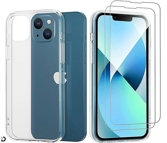 iPhone 15, 16 Skyddskit – Skal & Härdat Glas