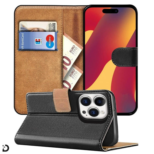 iPhone 16 Flip Fodral – Skal med Kortfack