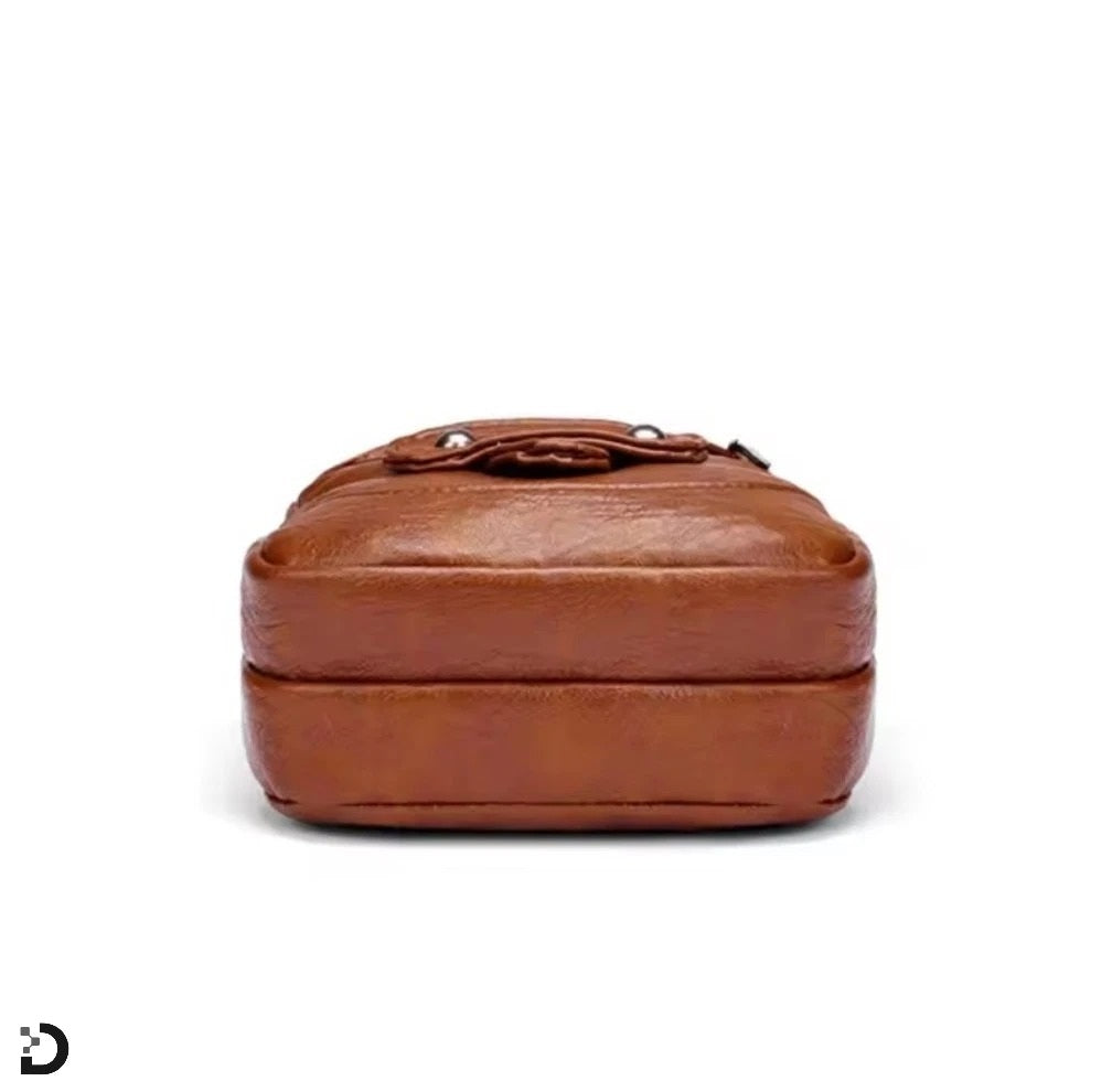 Dam Mobilväska – Crossbody Plånbok (Brun)