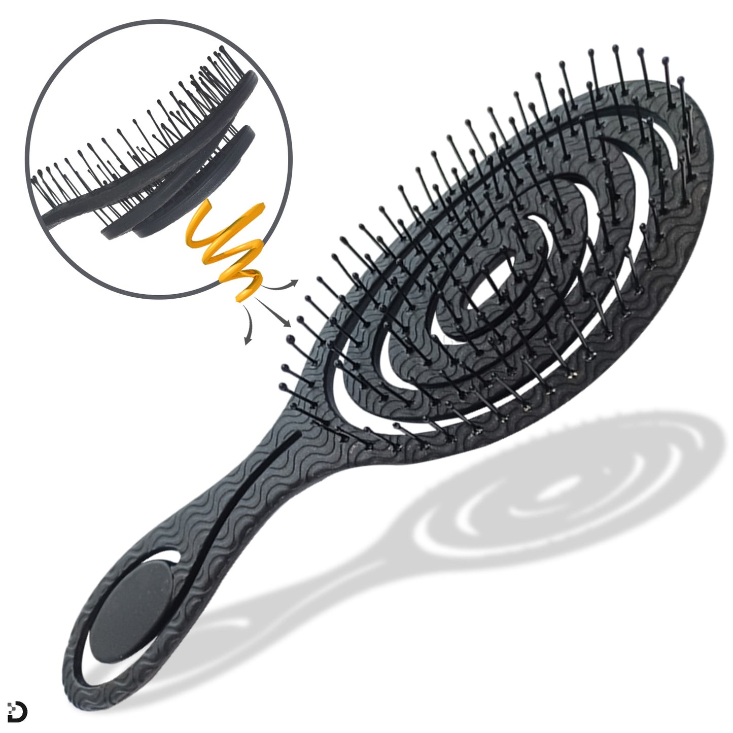 Detangler Hårborste – Svart