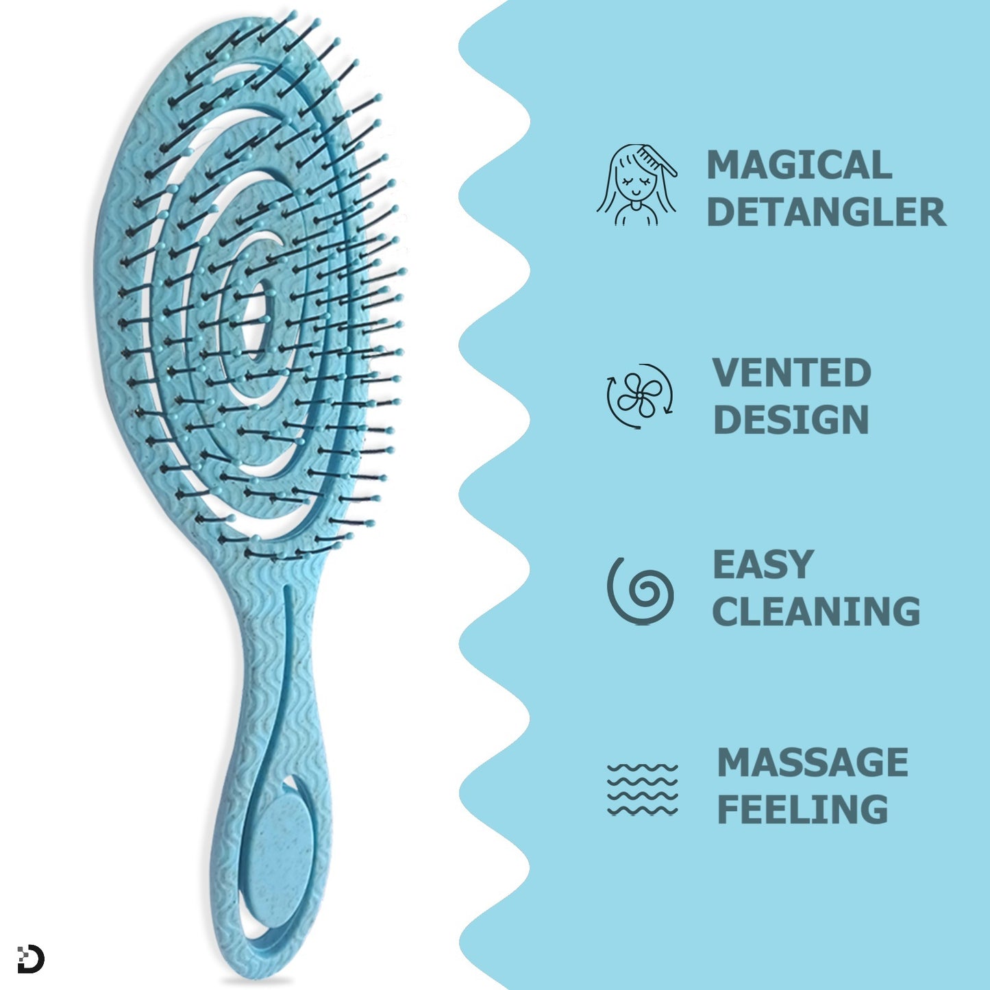 Detangler Hårborste – Blå