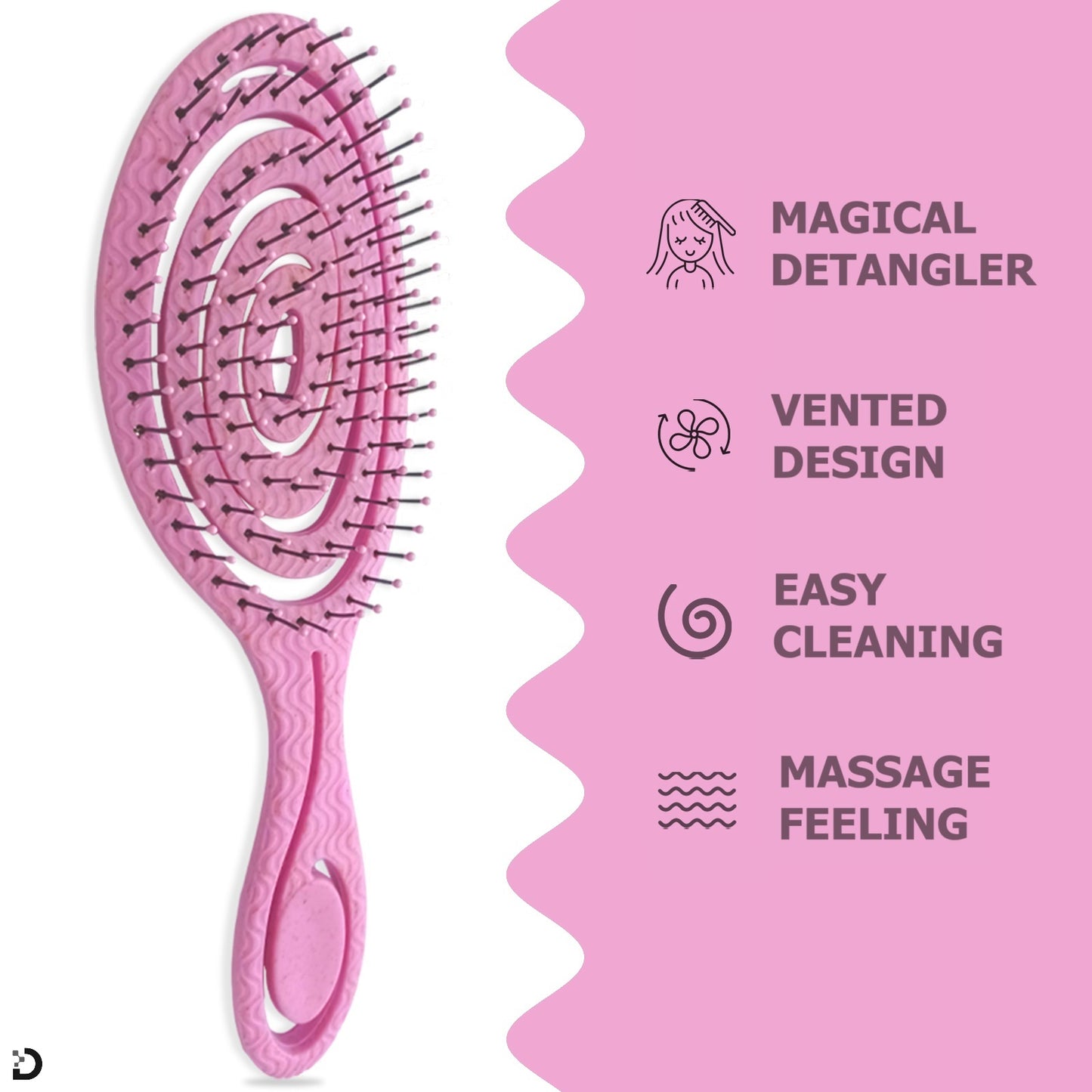 Detangler Hårborste – Rosa
