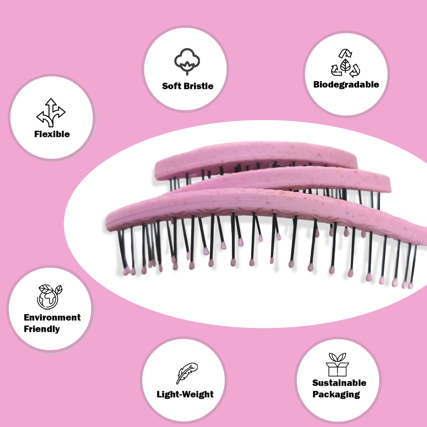 Detangler Hårborste – Rosa